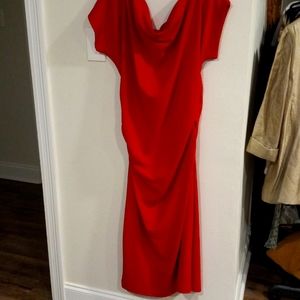 GIBSON LATIMER 2X RED MAXI DRESS
